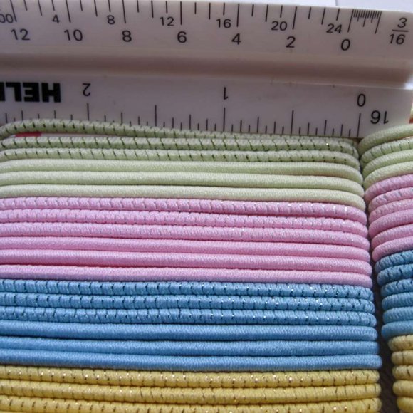 24 Goody 2008 Old Formula Elastic Tinsel Woven Thin Wide Ponytailer Hair Bands - Picture 4 of 13